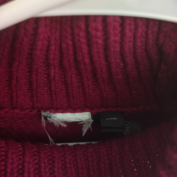 Harley-Davidson Women's Deep Red Turtleneck Sweater - Picture 4 of 4